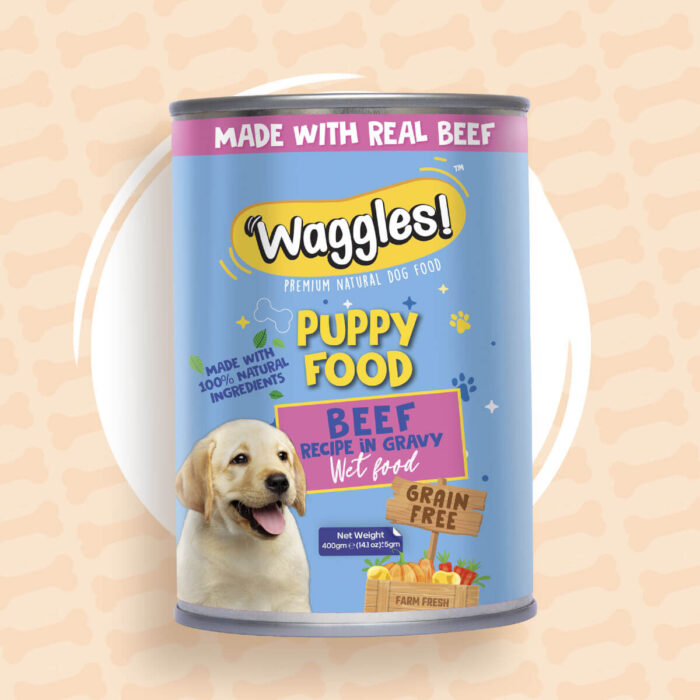 Beef puppy food